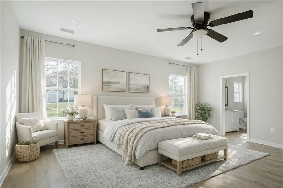 Furnished interior view inside a new home in , Stockbridge (Image 6).