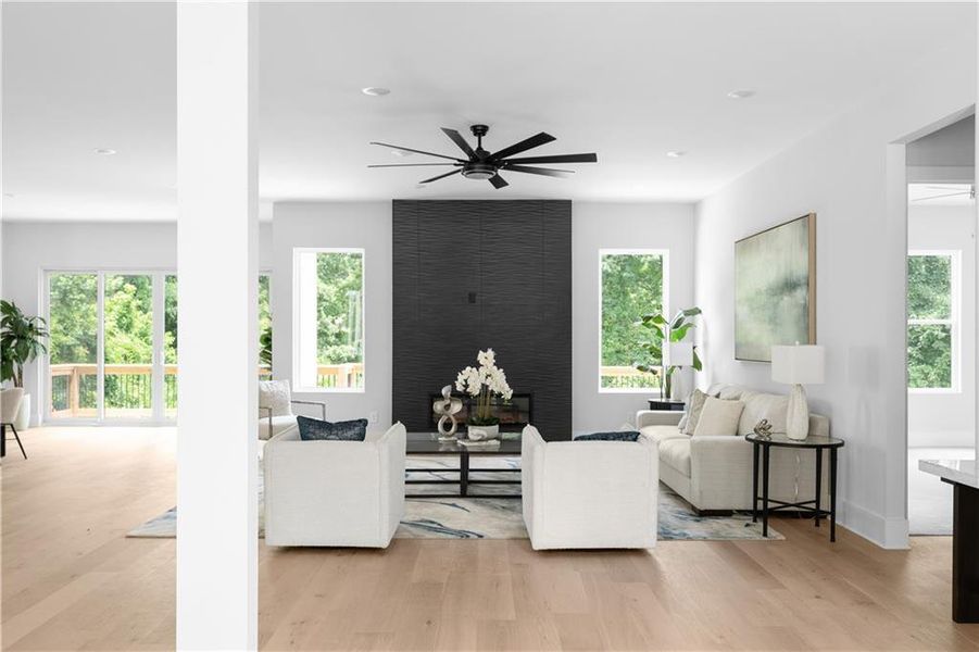 Furnished interior view inside a new home in , Atlanta (Image 12).