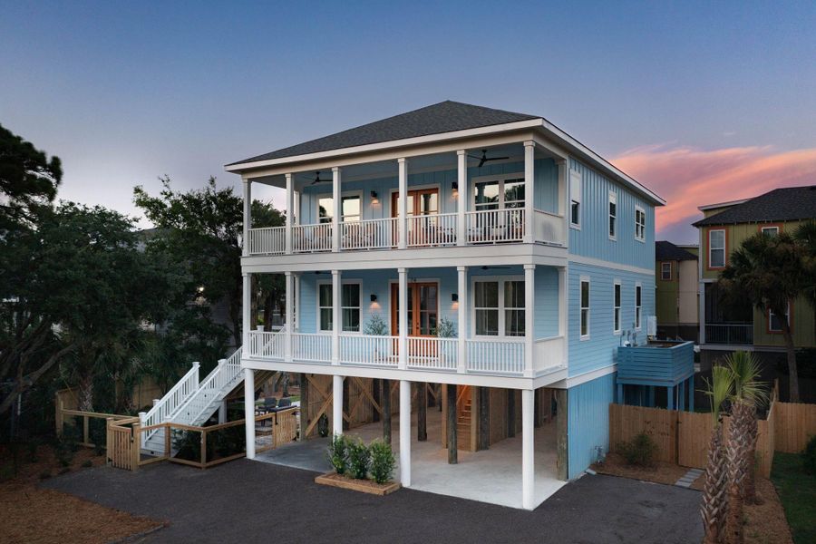 Front exterior of a new home in , Folly Beach, SC, highlighting curb appeal (Image 24).