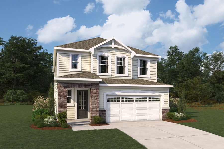 Representative exterior photo of a completed home built from the Macon by Mattamy Homes in Cardinal Landing, Coats, NC (Image 12).