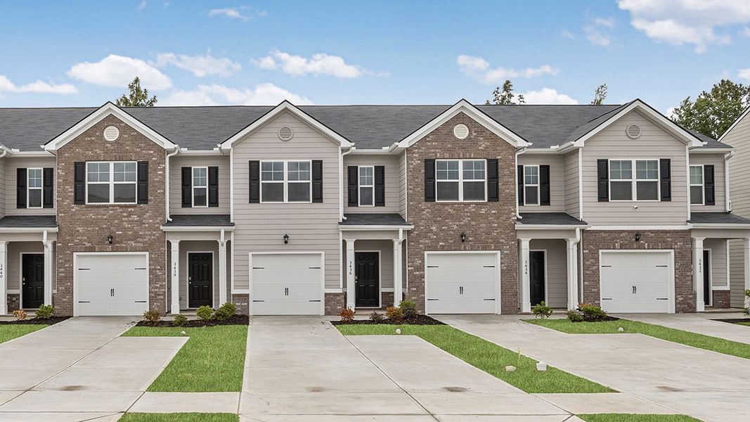 Front exterior of a new home in Laurel Park Townhomes, Hephzibah, GA, highlighting curb appeal (Image 2).