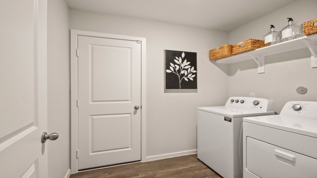 Furnished interior view inside a new home in The Canopies, Splendora (Image 8).