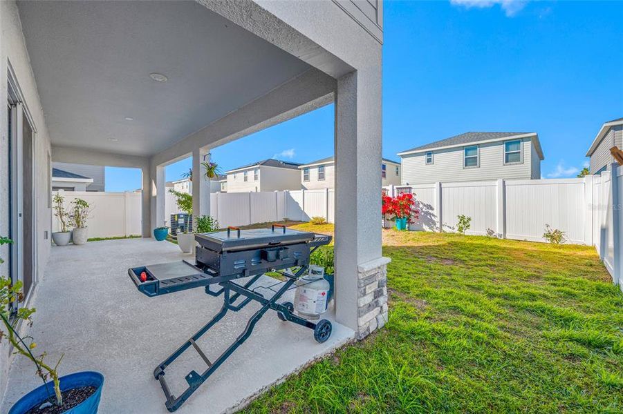 Exterior details and patio area of a home in , Riverview (Image 4). Exterior details and patio area of a home in , Riverview (Image 4).