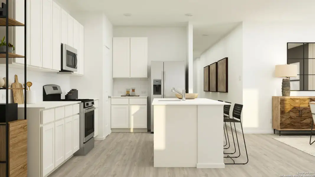 Furnished interior view inside a new home in Guadalupe Heights, Seguin (Image 34).