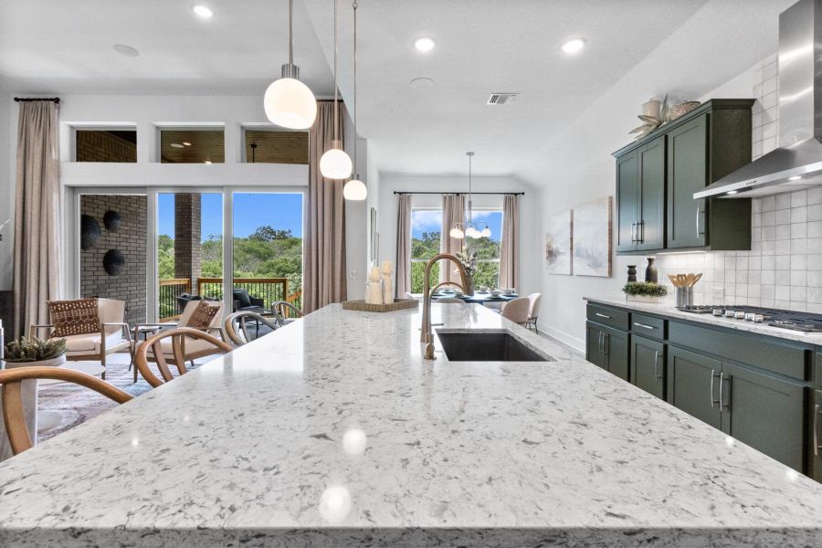 Furnished interior view inside a new home in Cibolo Crossing, Universal City (Image 13).