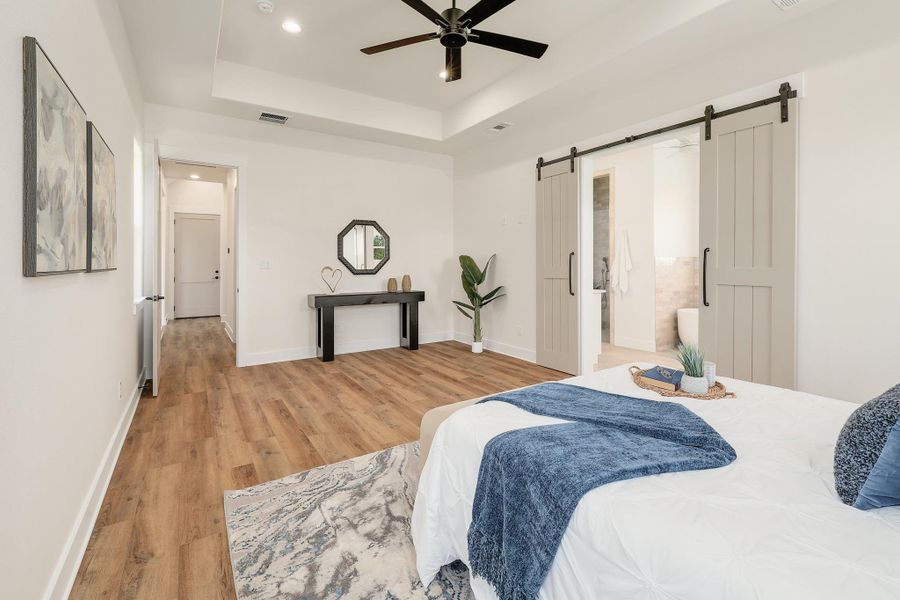 Furnished interior view inside a new home in , Liberty Hill (Image 24).
