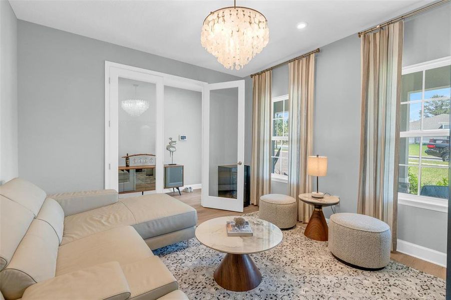 Furnished interior view inside a new home in Bella Terra, Clermont (Image 32).