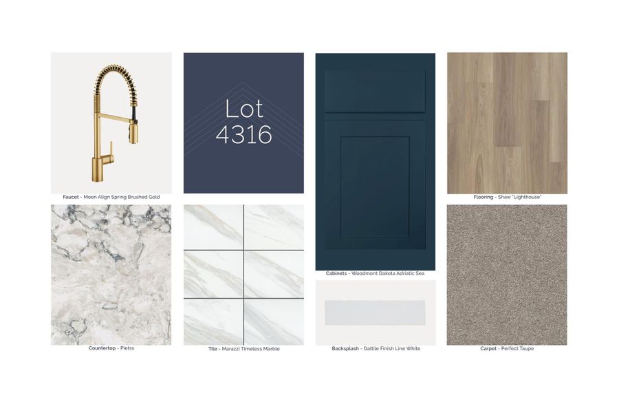 Sample of building materials used in homes in Summerview, Fulshear (Image 8).