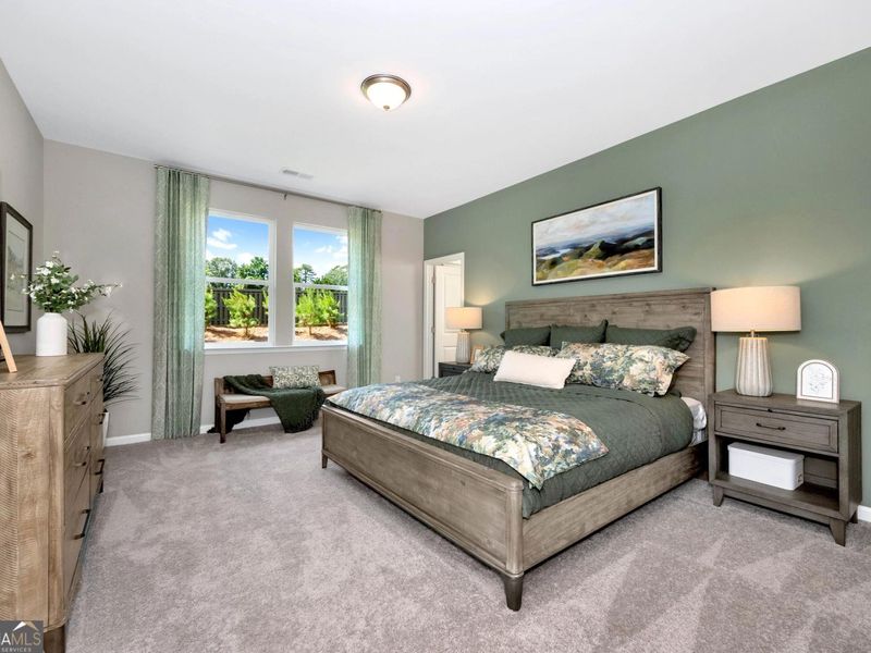 Furnished interior view inside a new home in Ivy Glen, Perry (Image 9). Furnished interior view inside a new home in Ivy Glen, Perry (Image 9).