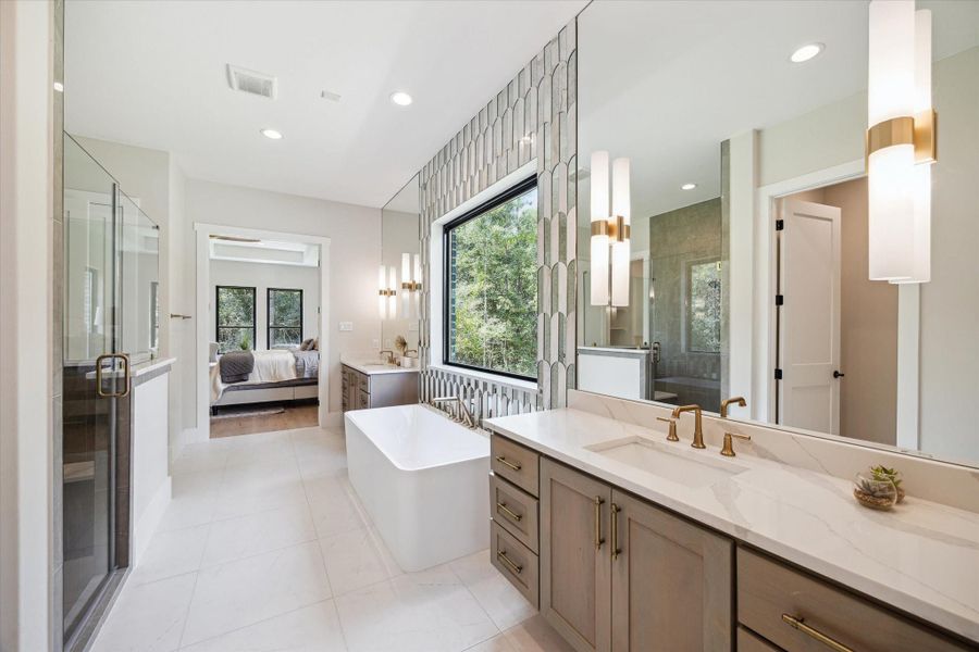 Primary suite with sitting area