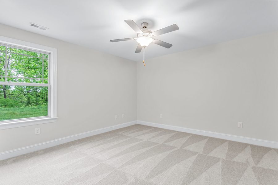 Representative unfurnished interior of a home built from the Kendall Lux by Keystone Homes NC in Weybridge, Burlington (Image 36).