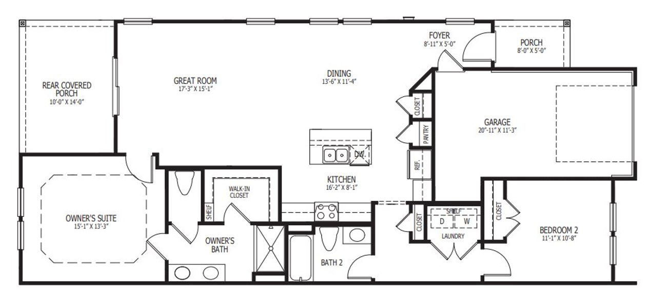 2D floor plan layout of this home in The Paired Villas at Bridgewater, Little River, SC (Image 2). 2D floor plan layout of this home in The Paired Villas at Bridgewater, Little River, SC (Image 2).