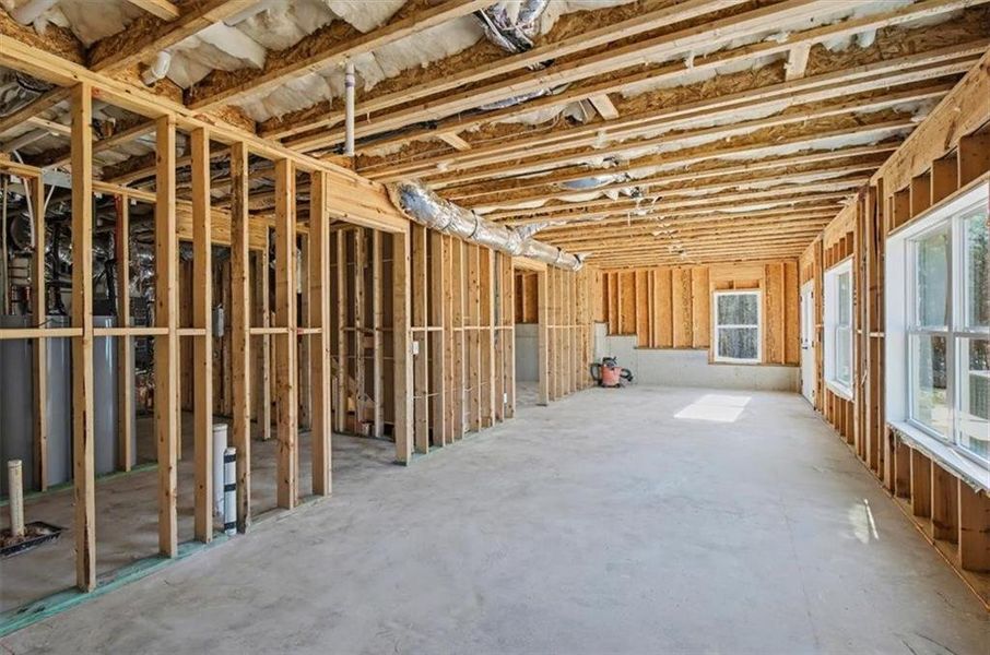 In-progress construction of a new home in , Waleska, GA (Image 43).