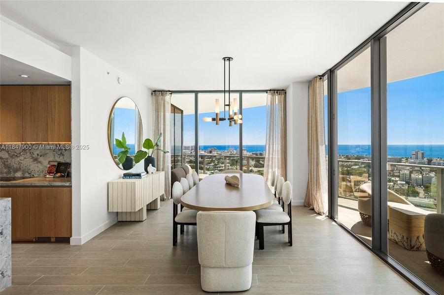 Furnished interior view inside a new home in , Miami Beach (Image 24). Furnished interior view inside a new home in , Miami Beach (Image 24).