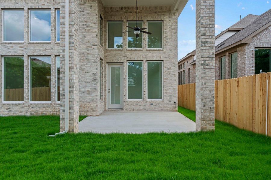 Rear Covered Patio