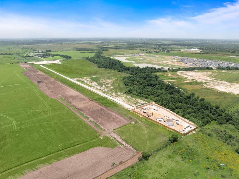 Site preparation for new homesites in Sanford Farms, Waller (Image 27).