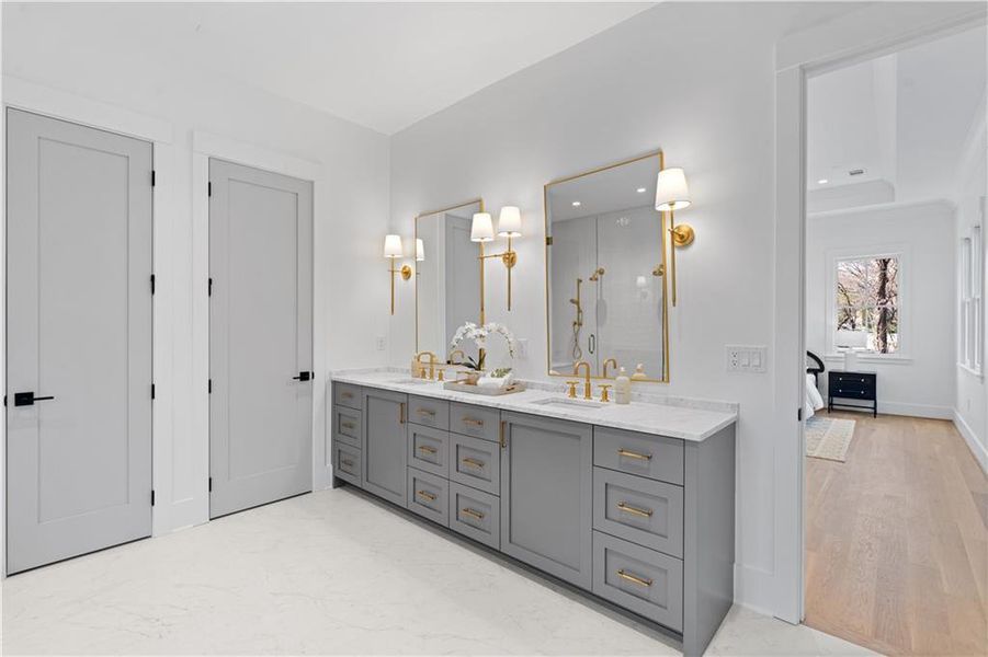 Furnished interior view inside a new home in , Atlanta (Image 34).