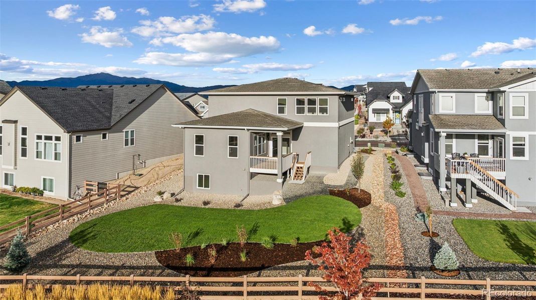 Exterior details and patio area of a home in , Colorado Springs (Image 23). Exterior details and patio area of a home in , Colorado Springs (Image 23).