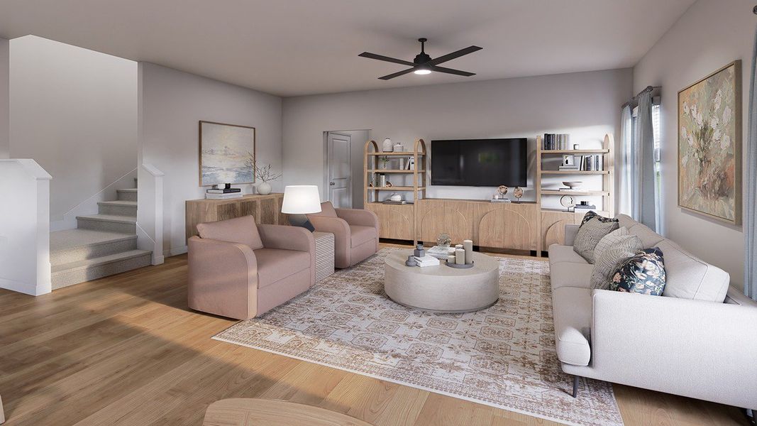 Furnished interior view inside a new home in The Crossing at St. James, Summerville (Image 5).