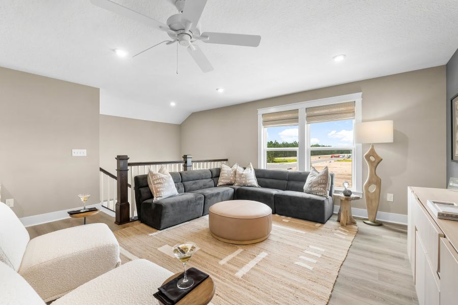 Furnished interior view inside a new home in Salt Grass at Ward Creek, Panama City Beach (Image 15). Furnished interior view inside a new home in Salt Grass at Ward Creek, Panama City Beach (Image 15).