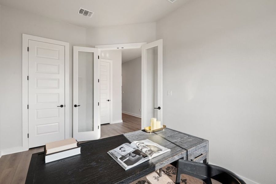 Furnished interior view inside a new home in Arbor Collection at Heritage, Dripping Springs (Image 9).