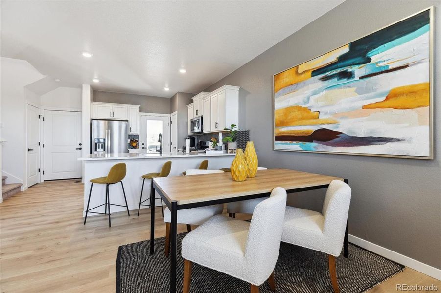 Furnished interior view inside a new home in Horizon Uptown, Aurora (Image 5).