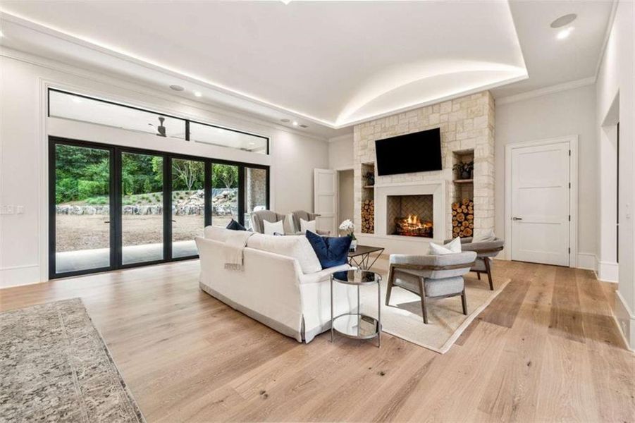 Furnished interior view inside a new home in , Cumming (Image 8). Furnished interior view inside a new home in , Cumming (Image 8).