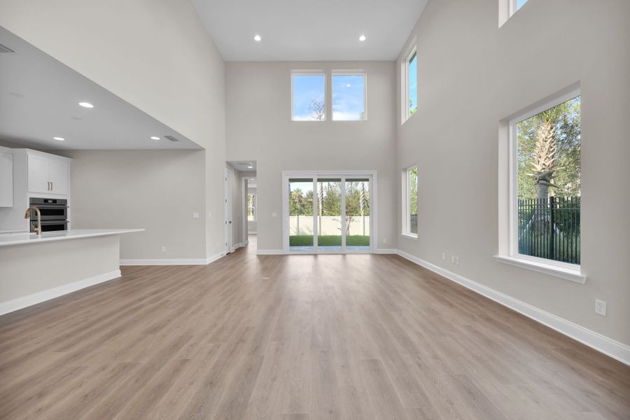 Representative unfurnished interior of a home built from the Palmetto by Riverside Homes in Mariposa at EverRange, Jacksonville (Image 35).