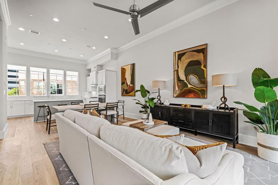 Image of model home with similar floorplan