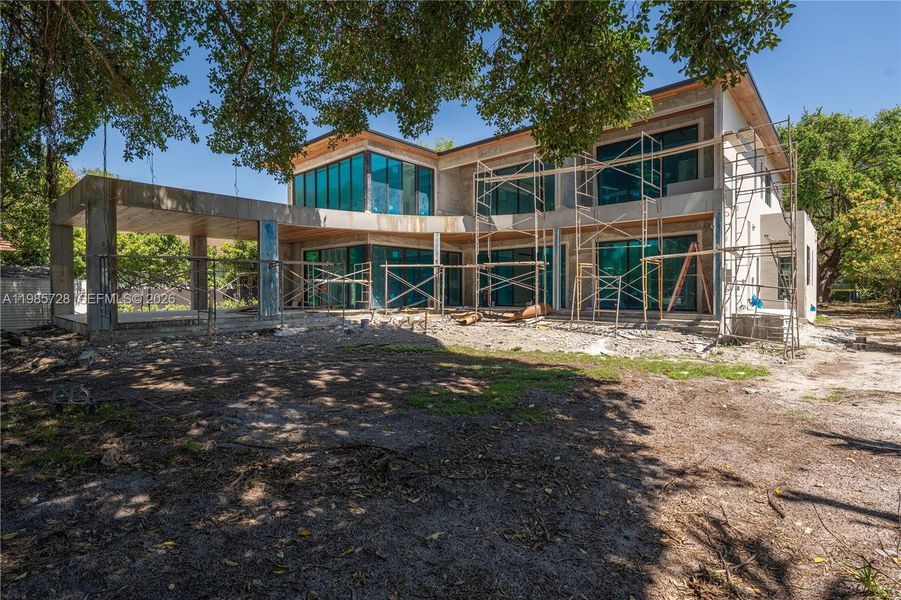 In-progress construction of a new home in , Miami, FL (Image 8).