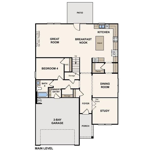 2D floor plan layout of this home in Running Creek, Locust, NC (Image 4). 2D floor plan layout of this home in Running Creek, Locust, NC (Image 4).