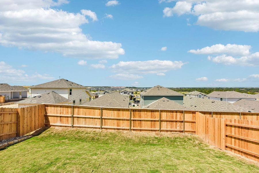 Exterior details and patio area of a home in Cloverleaf, Austin (Image 27).