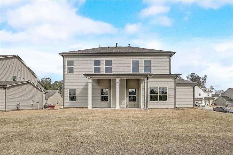 Exterior details and patio area of a home in Summerlin, Winder (Image 31).