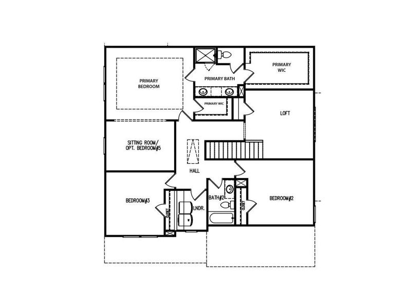2D floor plan layout of this home in Sutton's Landing, Statham, GA (Image 4).