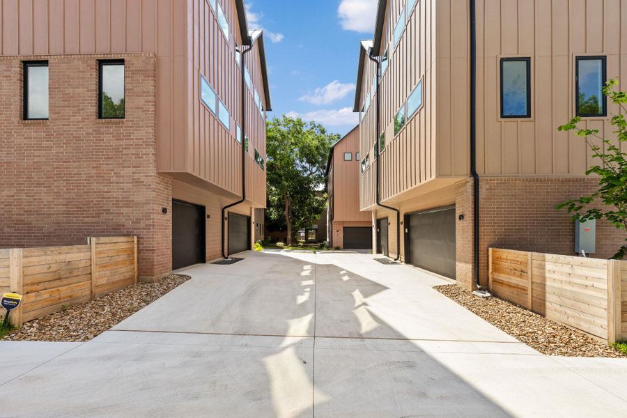 Clean lines and modern materials define these striking multi-level residences. Clean lines and modern materials define these striking multi-level residences.