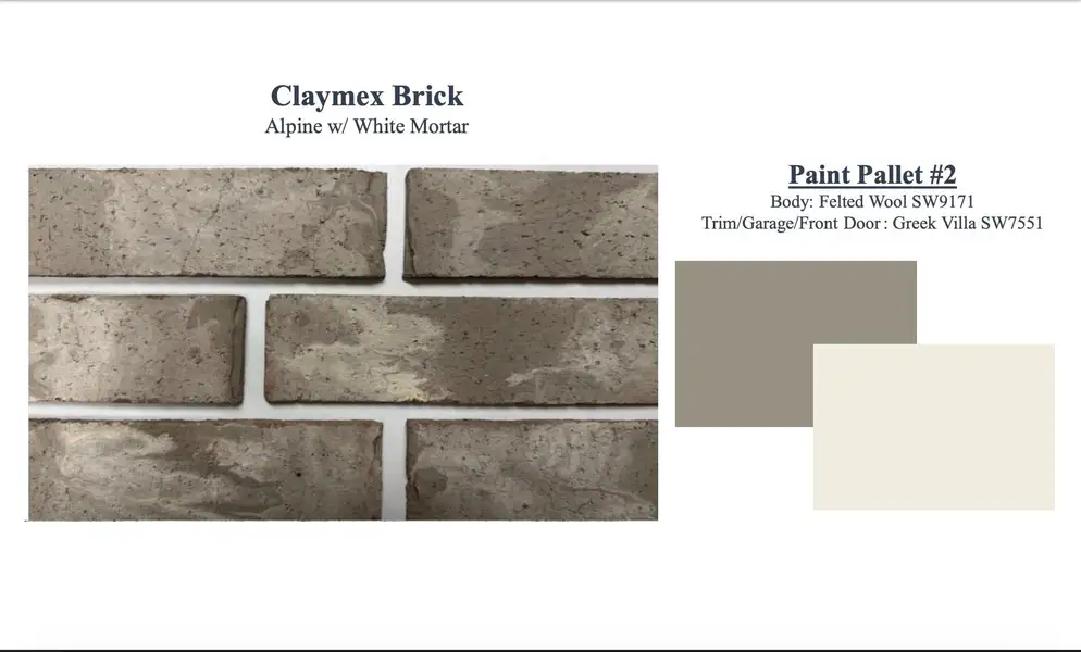 Sample of building materials used in homes in Windcress, Cove (Image 3).