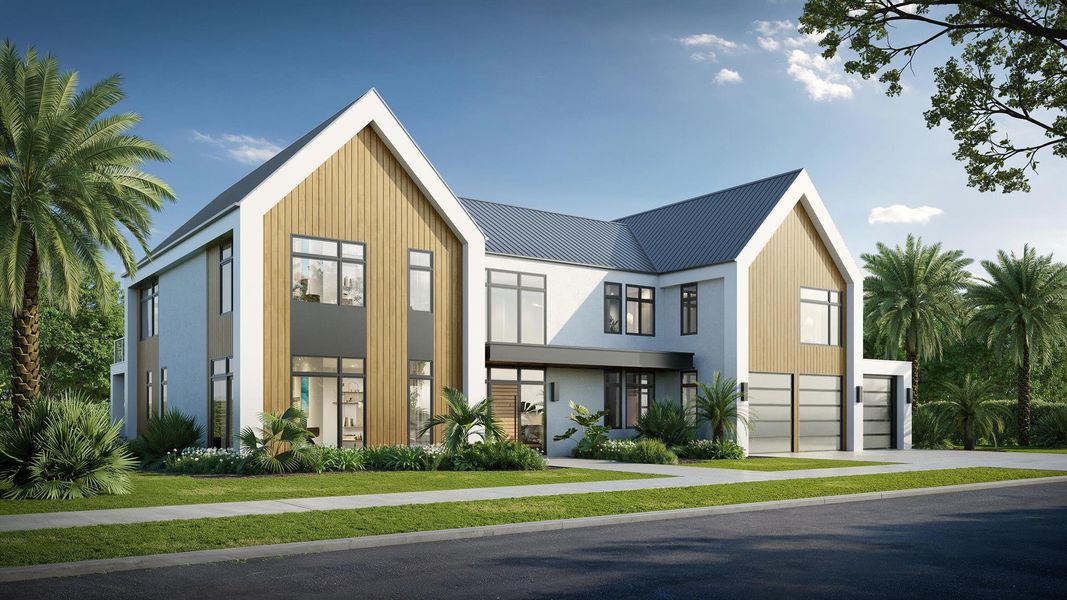 Front exterior of a new home in , Wellington, FL, highlighting curb appeal (Image 3). Front exterior of a new home in , Wellington, FL, highlighting curb appeal (Image 3).