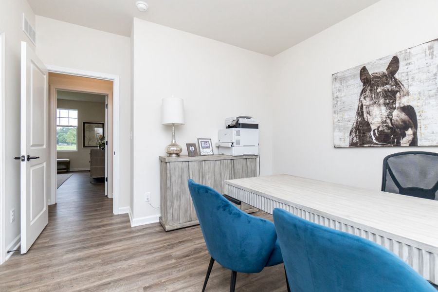 Furnished interior view inside a new home in Mystic Ridge, Whitmore Lake (Image 50).