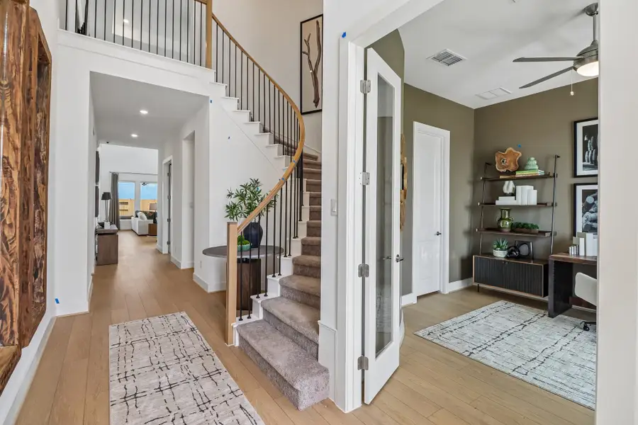 Representative furnished interior of a home built from the Sullivan by Taylor Morrison in Ryehill, Rosenberg (Image 23).
