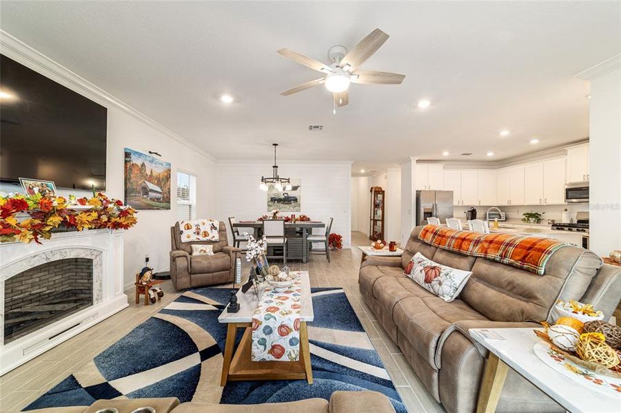Furnished interior view inside a new home in Country Lane Estates, Williston (Image 33).
