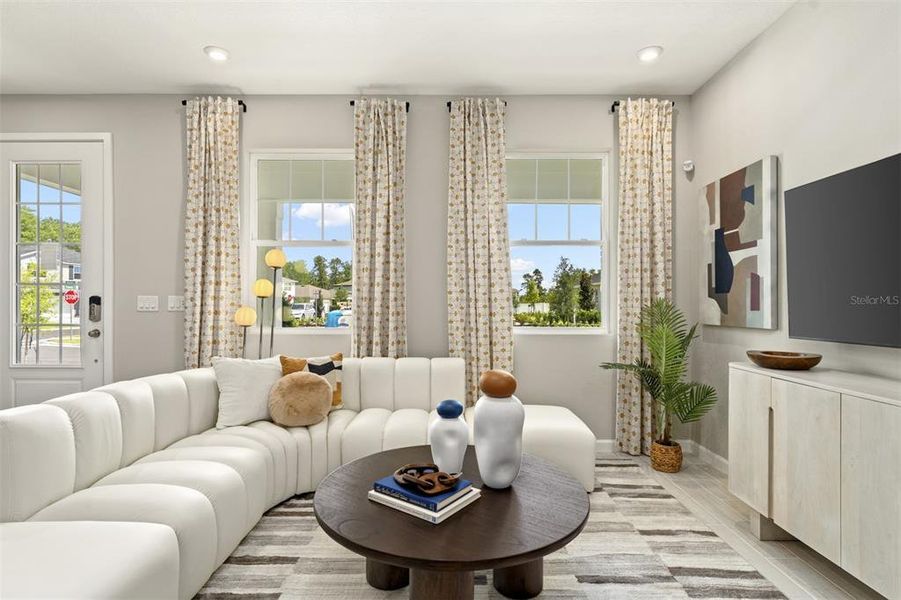 Furnished interior view inside a new home in Rainwood, Groveland (Image 4). Furnished interior view inside a new home in Rainwood, Groveland (Image 4).