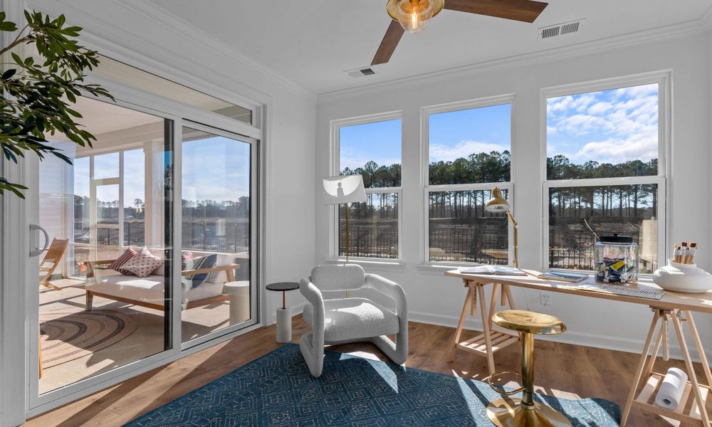 Representative furnished interior of a home built from the The Surfrider by Chesapeake Homes in The Willows, Loris (Image 14).