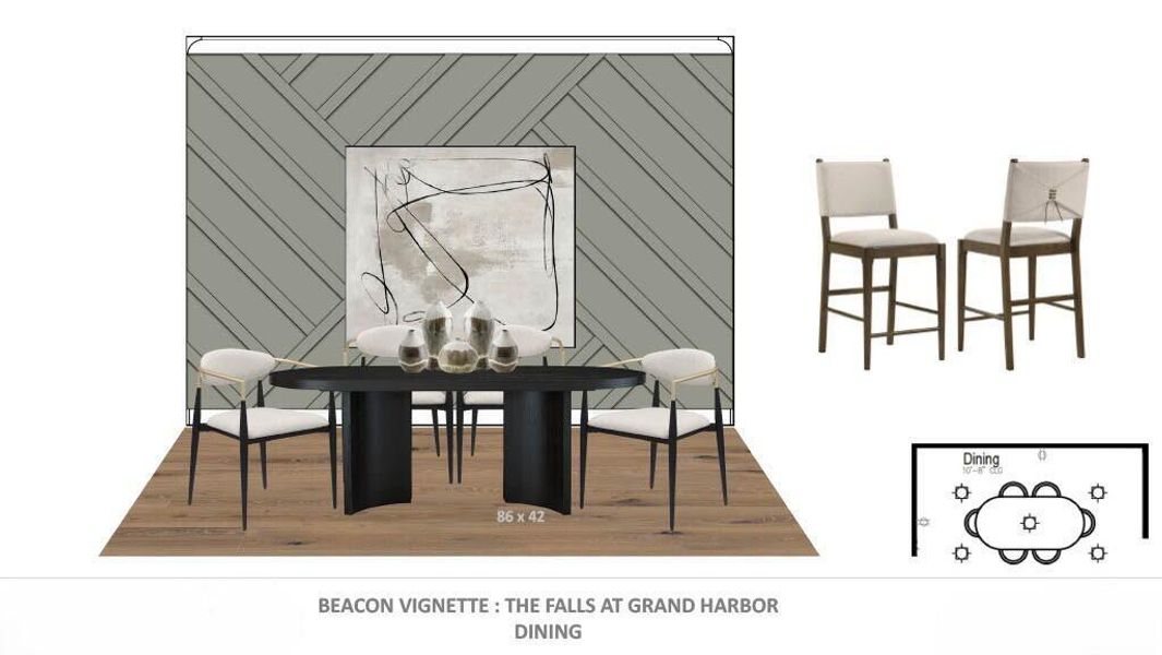2144 Falls Manor Designer Package Dining 2144 Falls Manor Designer Package Dining