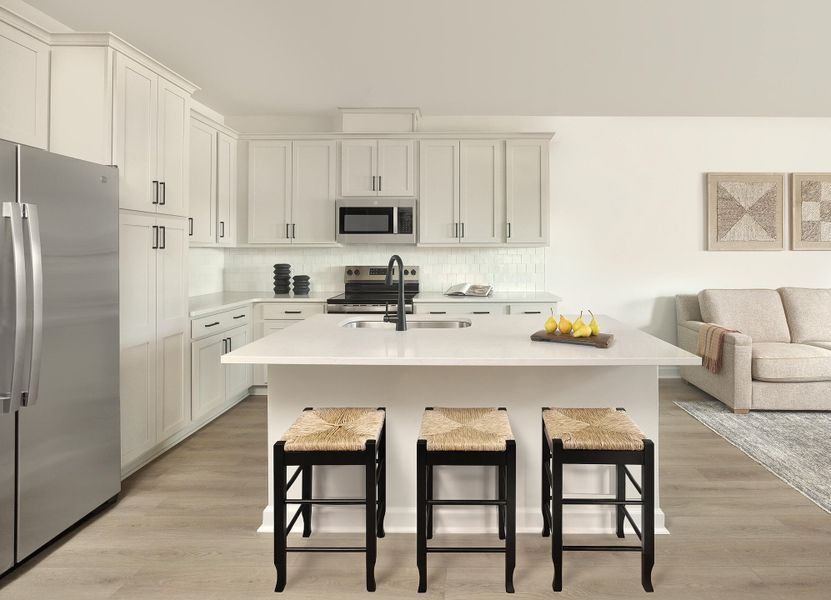 Furnished interior view inside a new home in , Ravenel (Image 10).