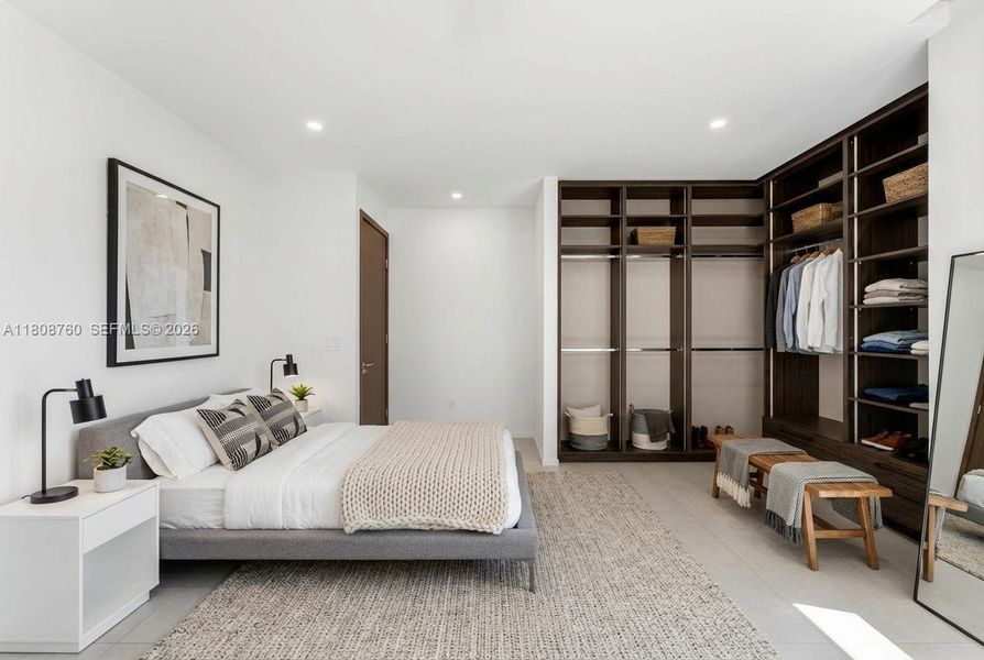 Furnished interior view inside a new home in , Miami (Image 19).