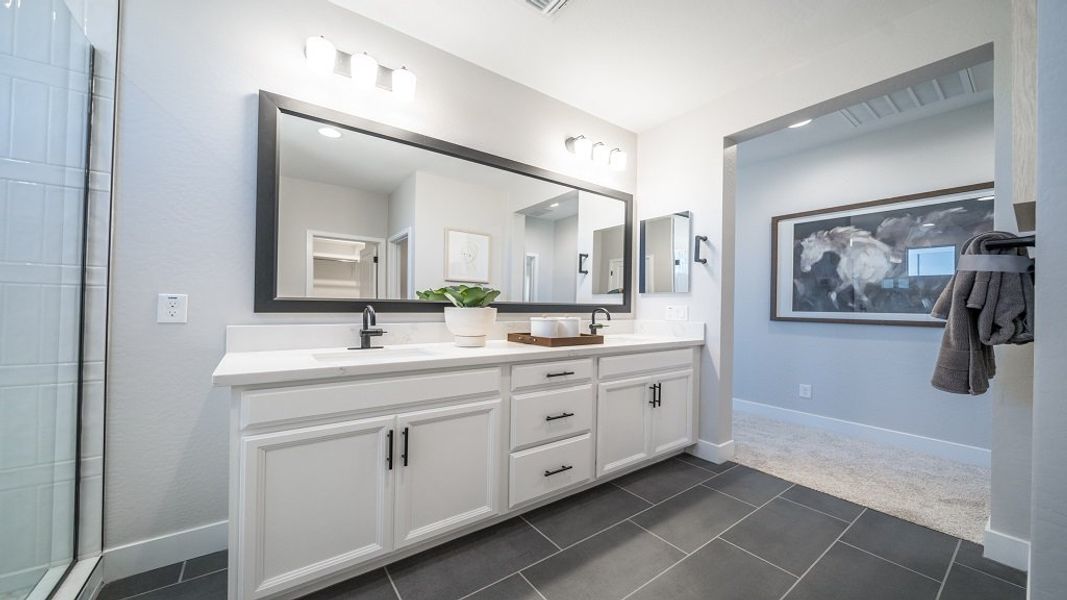 Furnished interior view inside a new home in Allen Ranches, Litchfield Park (Image 17). Furnished interior view inside a new home in Allen Ranches, Litchfield Park (Image 17).