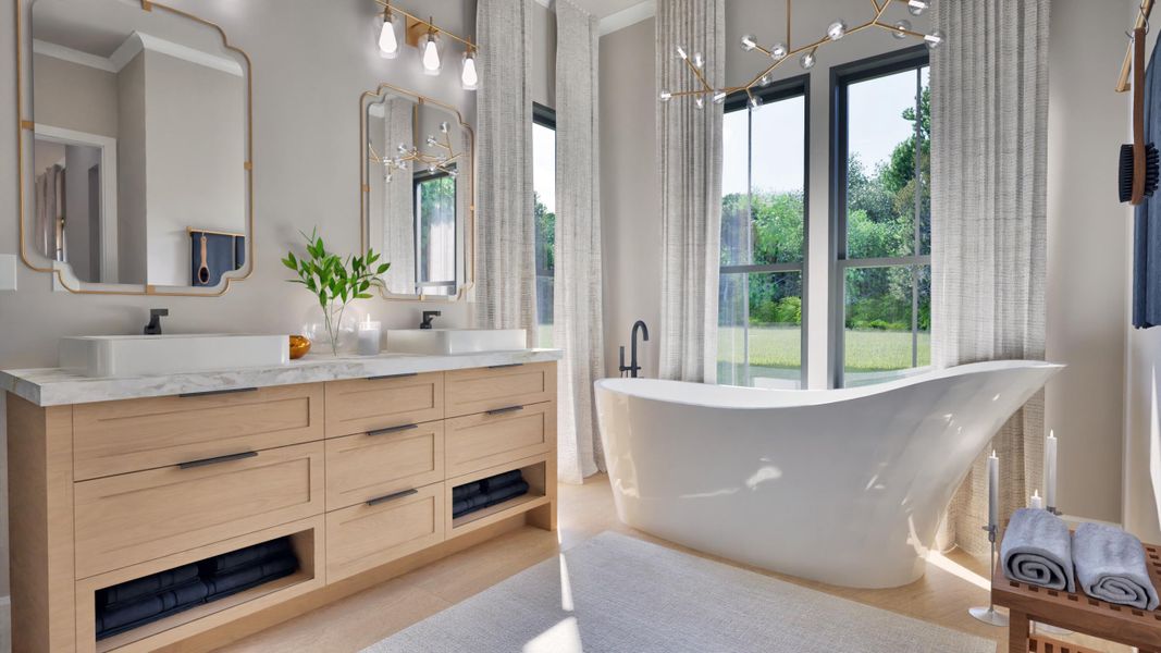 Furnished interior view inside a new home in , Johns Island (Image 8).