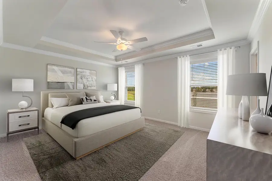 Furnished interior view inside a new home in Central Creek, Goose Creek (Image 3). Furnished interior view inside a new home in Central Creek, Goose Creek (Image 3).