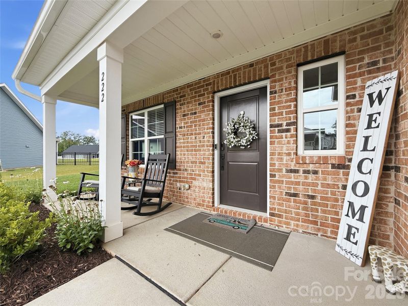 Exterior details and patio area of a home in , Advance (Image 28).