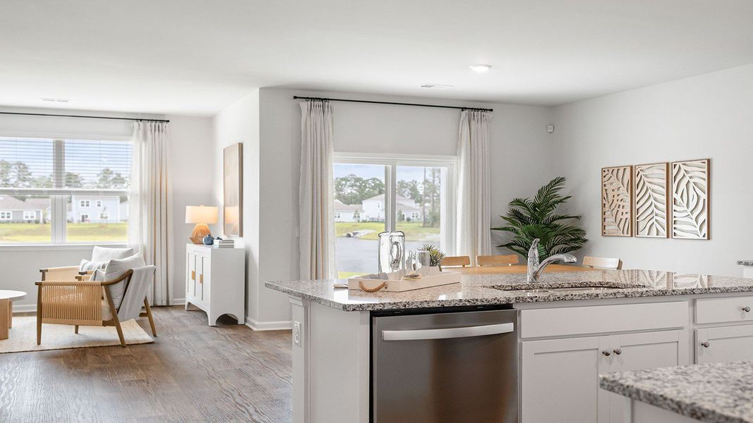 Furnished interior view inside a new home in Pineview North, Summerville (Image 12).
